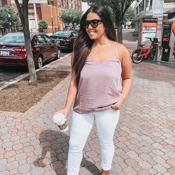 Celeste Tencel Bow Back Camisole | Mauve - Picture 1 of 2